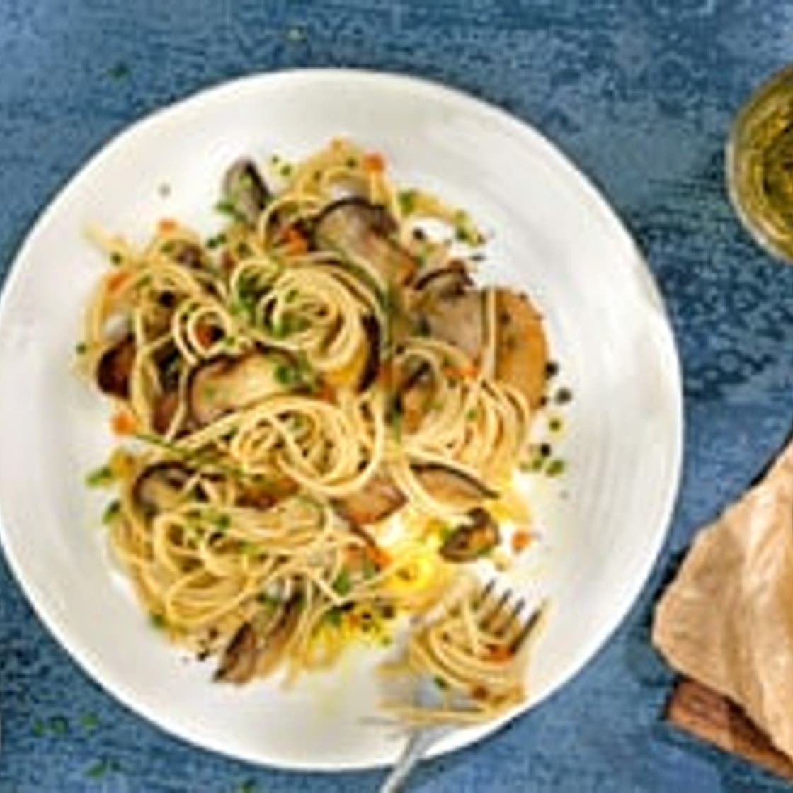 Spaghetti mit Pilzen