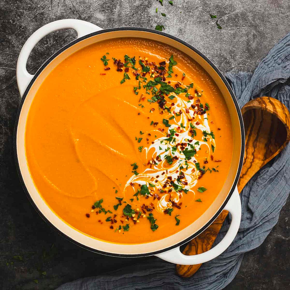 Spiced Carrot and Red Lentil Soup
