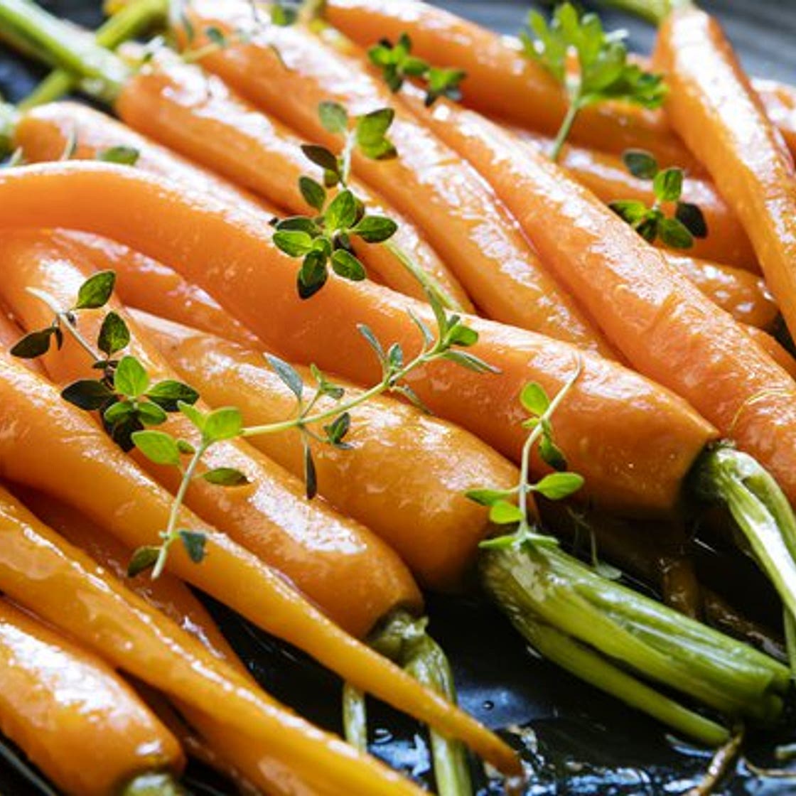 Maple & Orange Glazed Baby Carrots