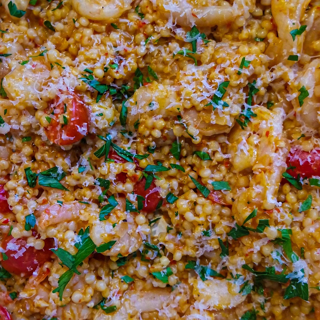 Harissa Shrimp Couscous