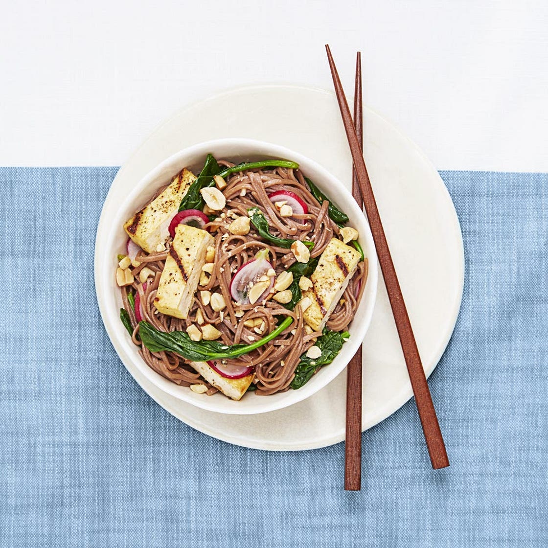 Soba Salad with Grilled Tofu