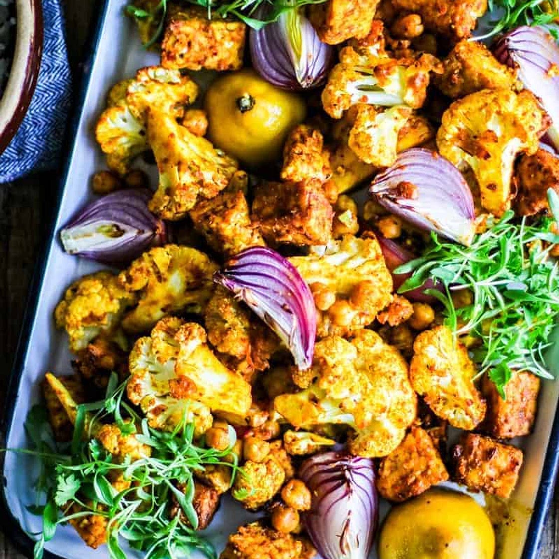 Vegan Sheet Pan Shawarma