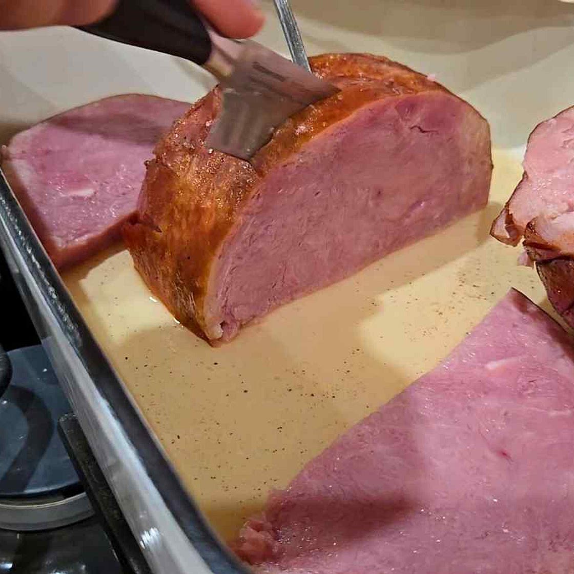Spiced Rum Orange Glazed Ham