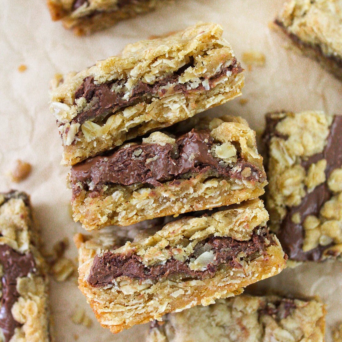 Nutella Crumble Bars