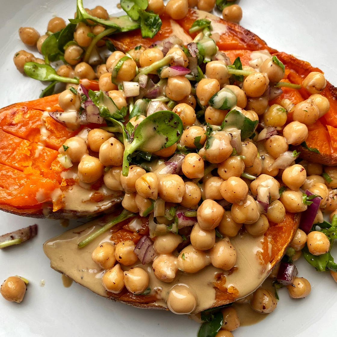 Sweet potato and Chickpea Salad