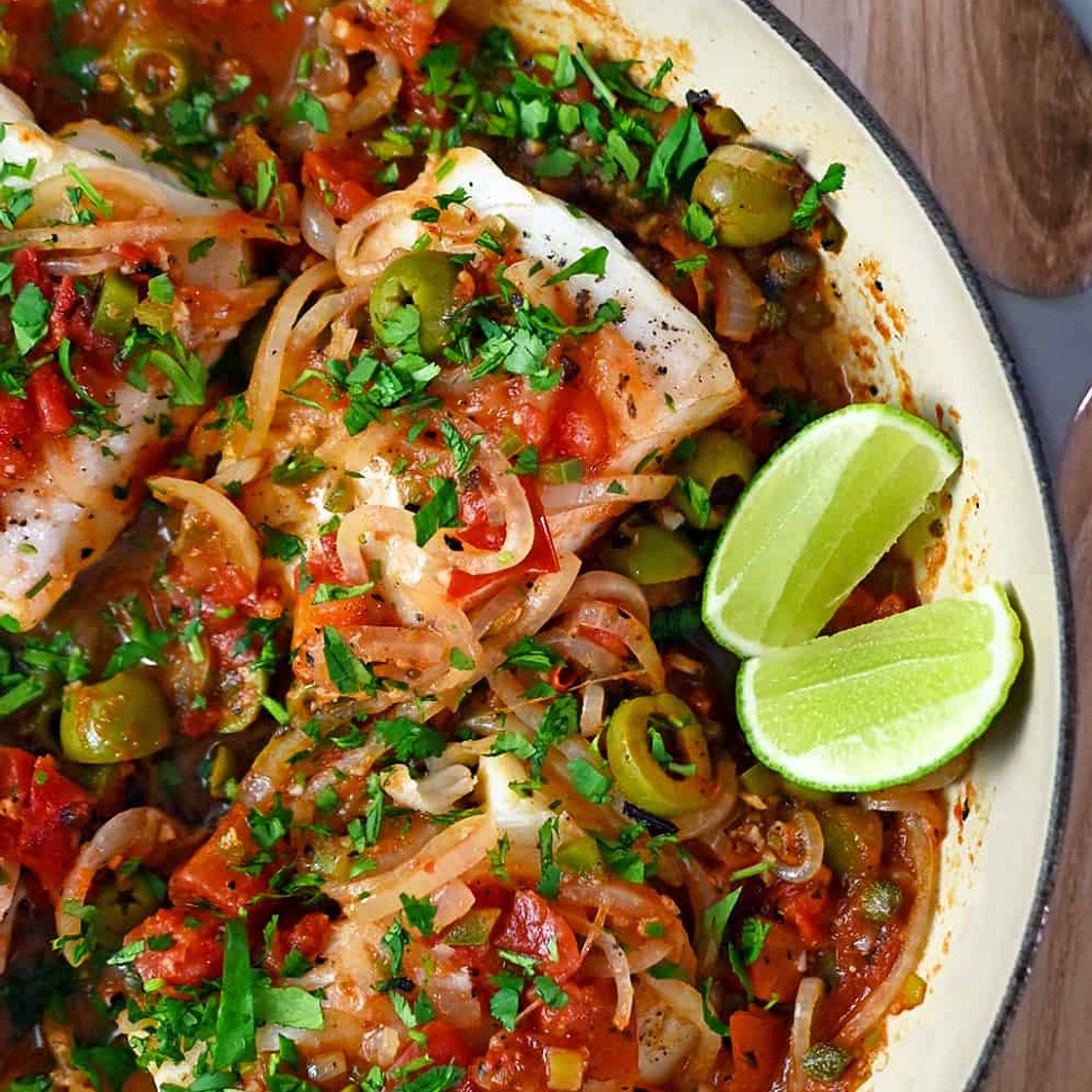 Fish in Veracruz Sauce (Paleo, Keto, Whole30, Gluten Free)