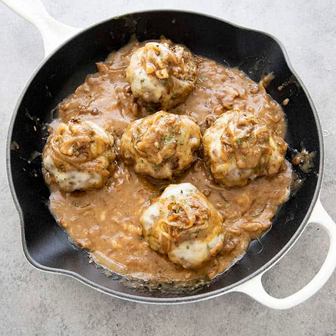 French Onion Salisbury Steak