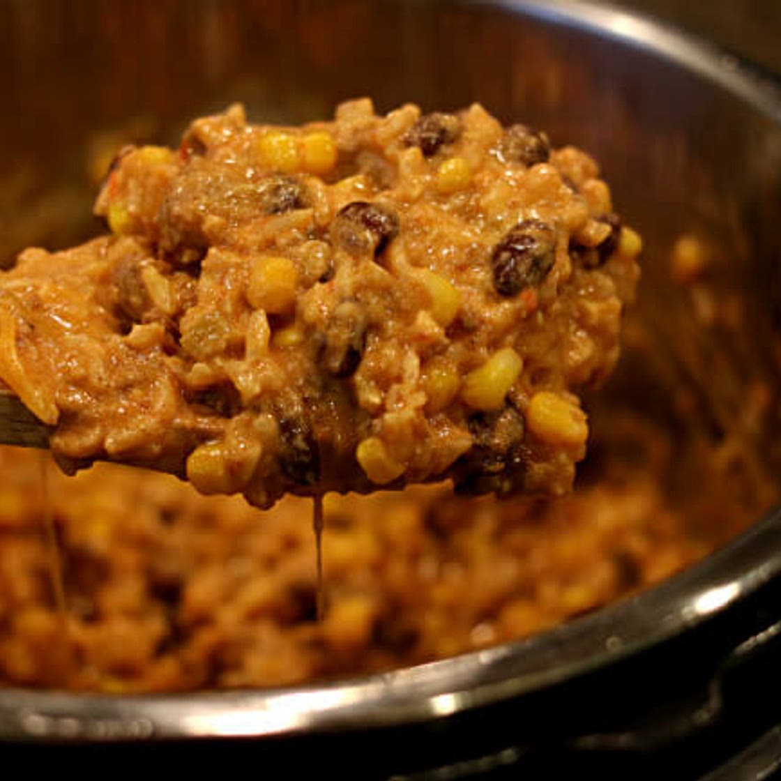 Instant Pot Cheesy Beef Rice Casserole