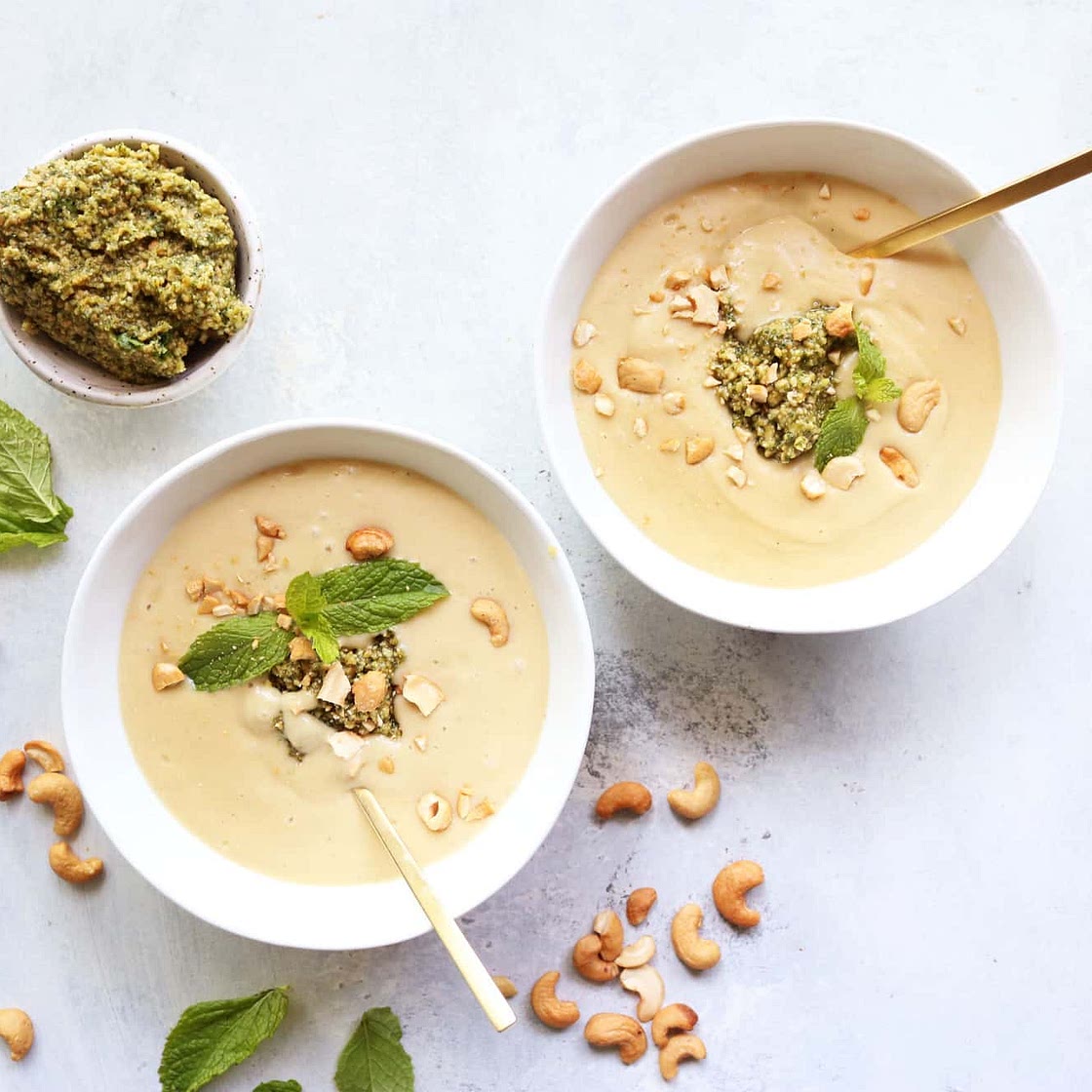 Acorn Squash with Shrimp Thai Pesto