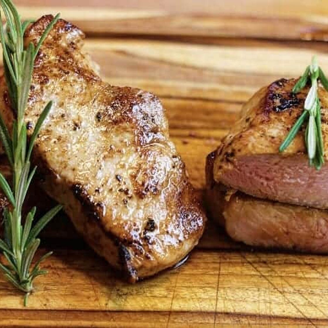 Sous Vide Lemon Herb Pork Chops