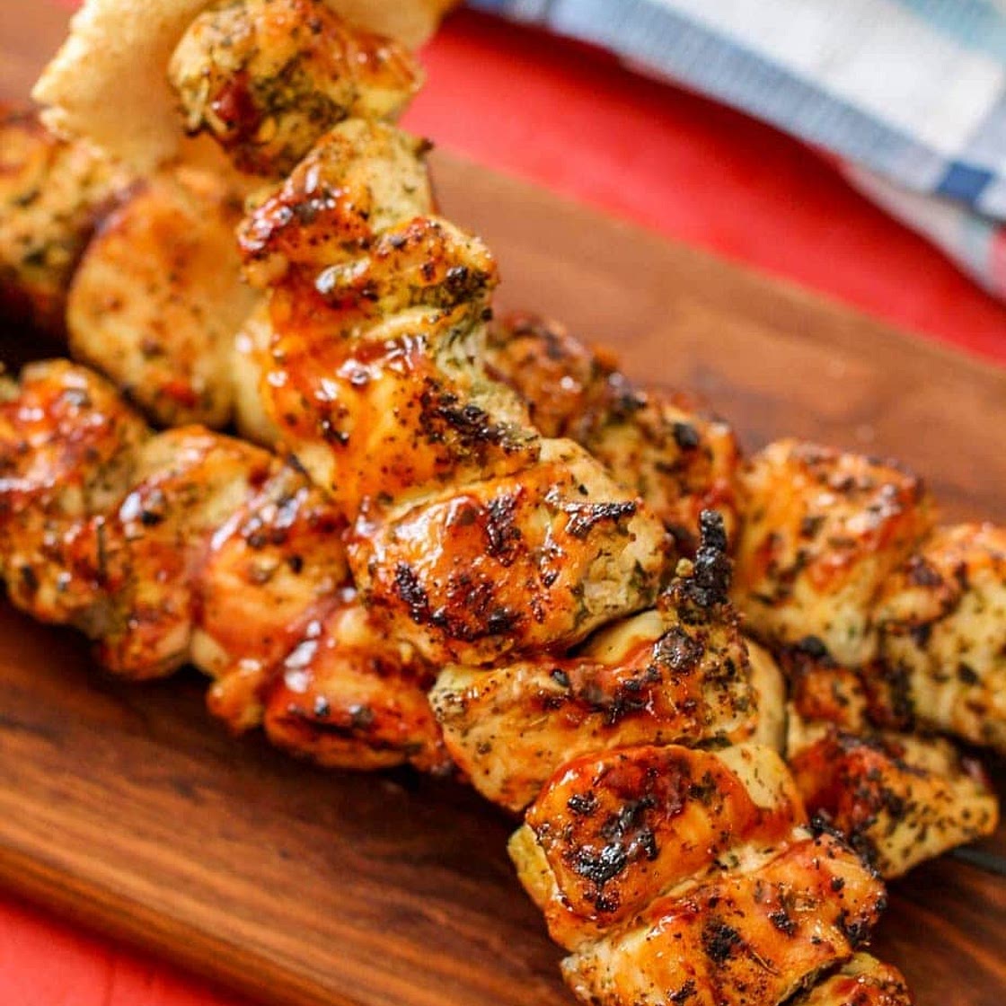 Puerto Rican BBQ Chicken Pinchos