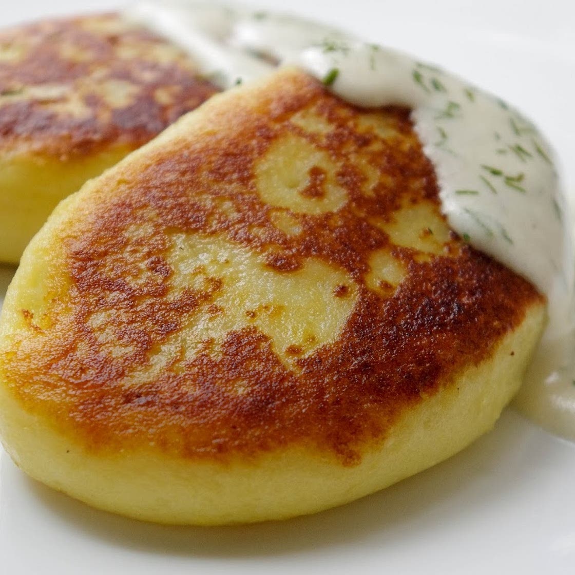 Lithuanian-style potato pancakes with meat