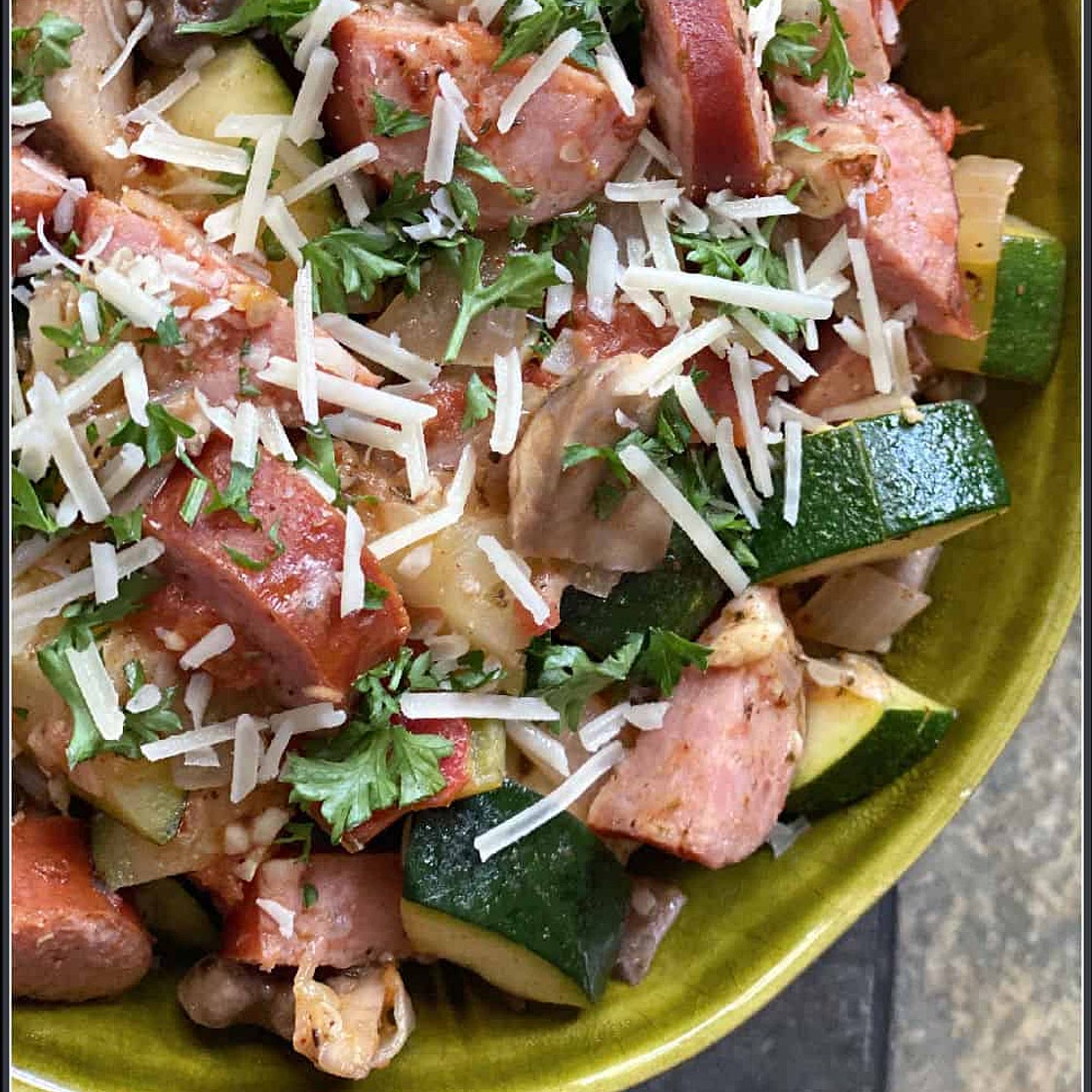 Smoked Sausage & Veggies Skillet