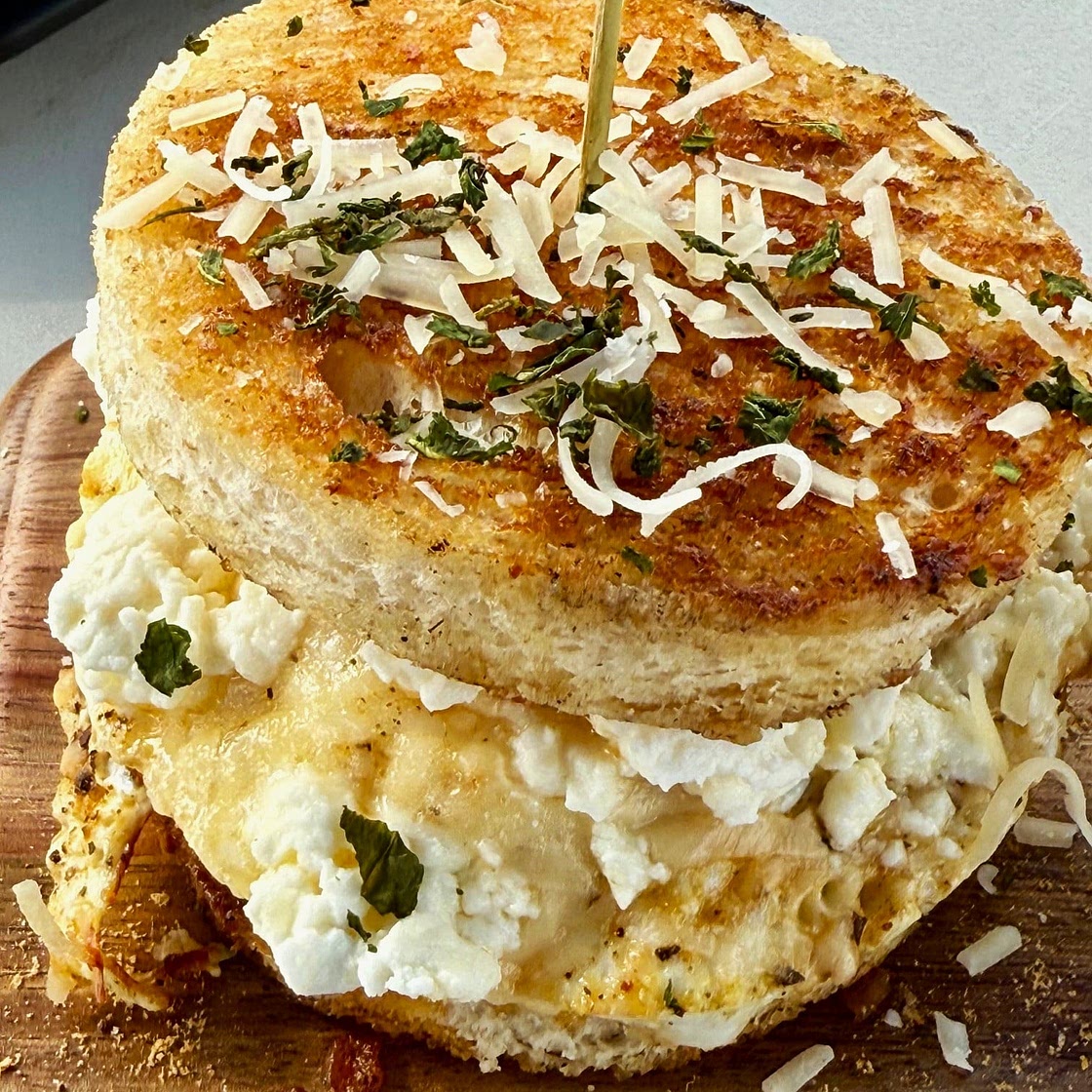 Blackstone Mediterranean Breakfast Sandwiches