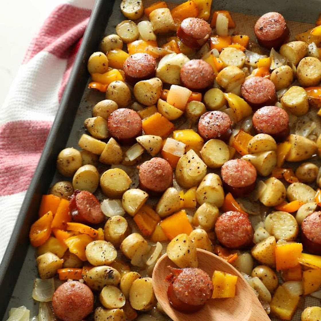 Kielbasa and Potatoes Sheet Pan Dinner