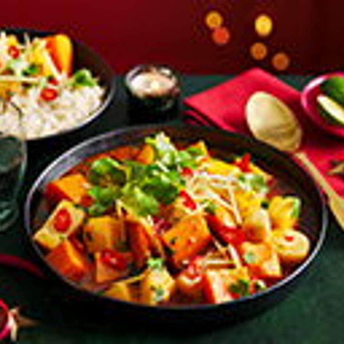 Root veg Thai red curry