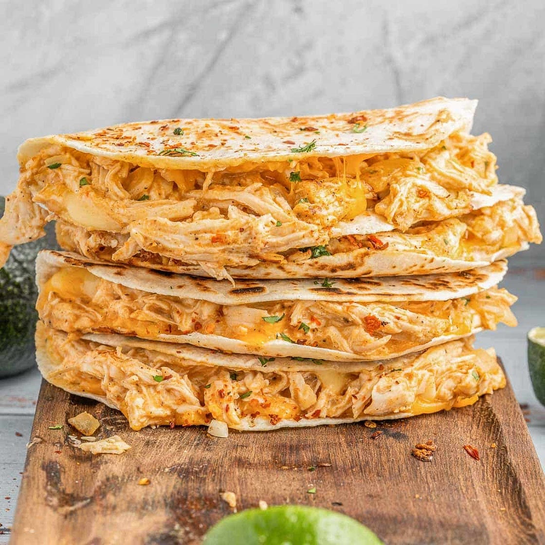 Buffalo Chicken Quesadillas