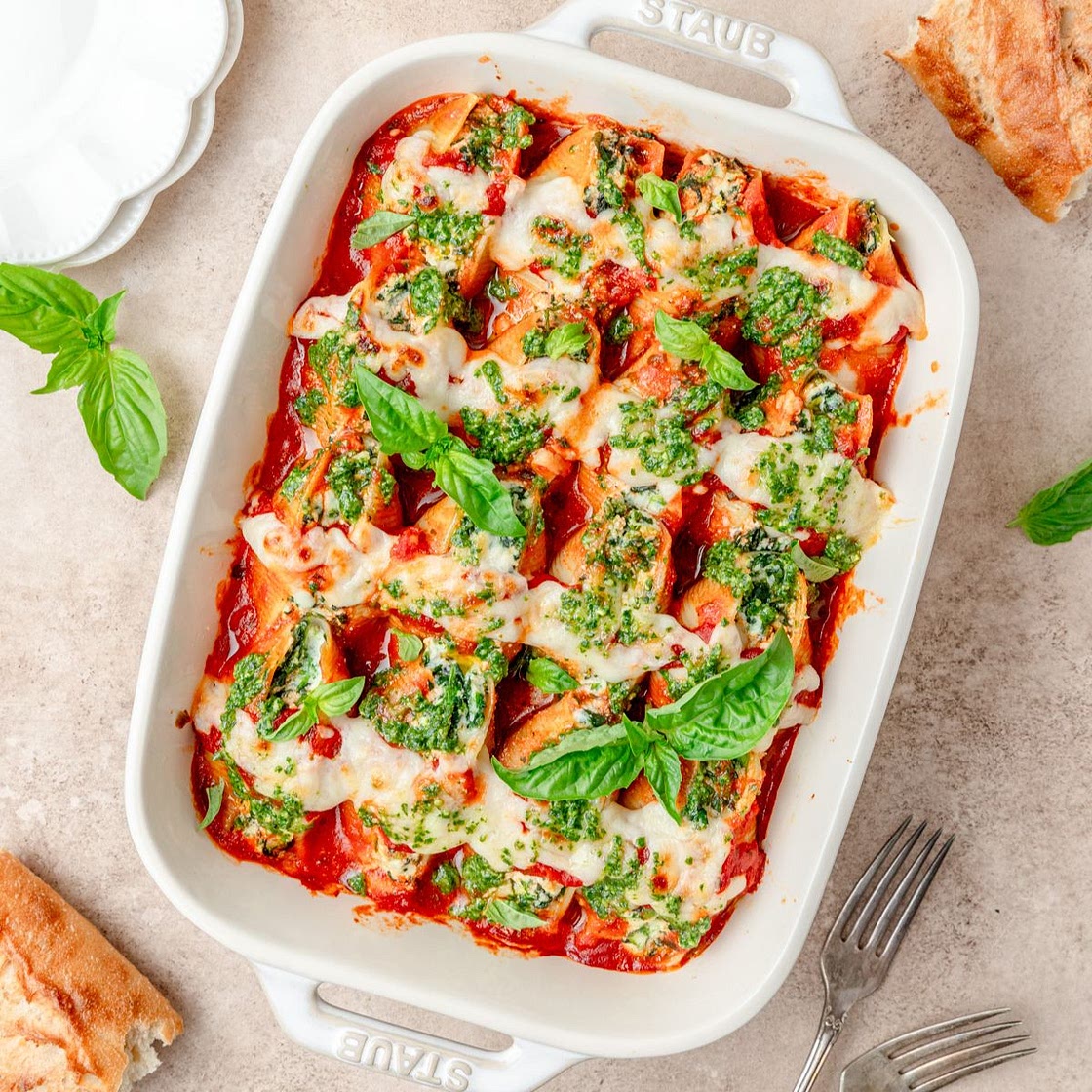 Spinach Ricotta Stuffed Shells