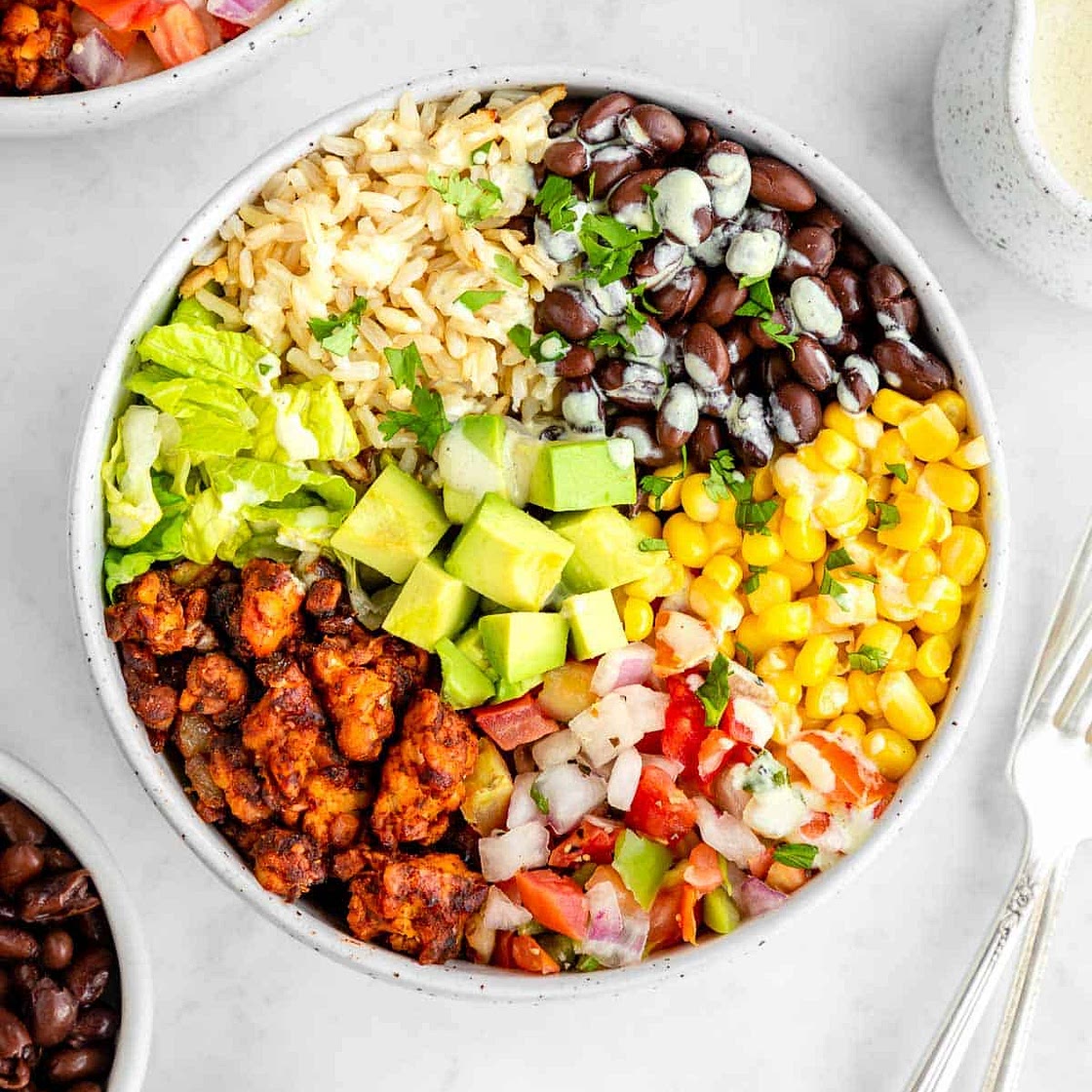 Vegan Tempeh Burrito Bowls