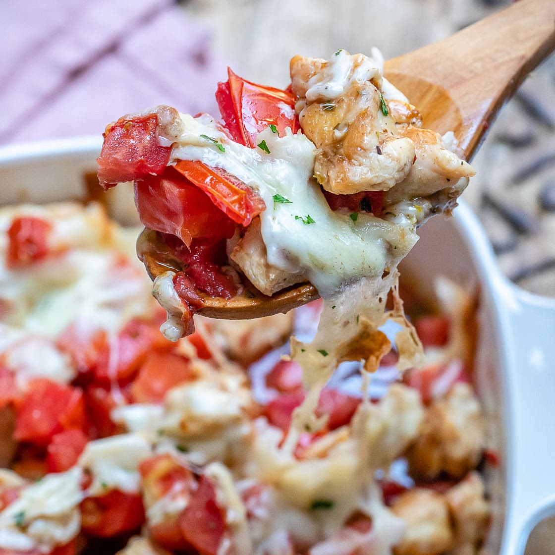 Bruschetta Chicken Casserole