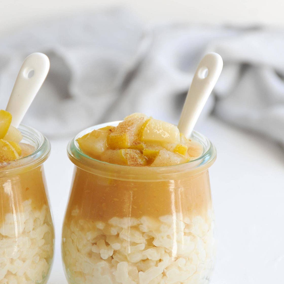 Milchreis mit Apfelmus