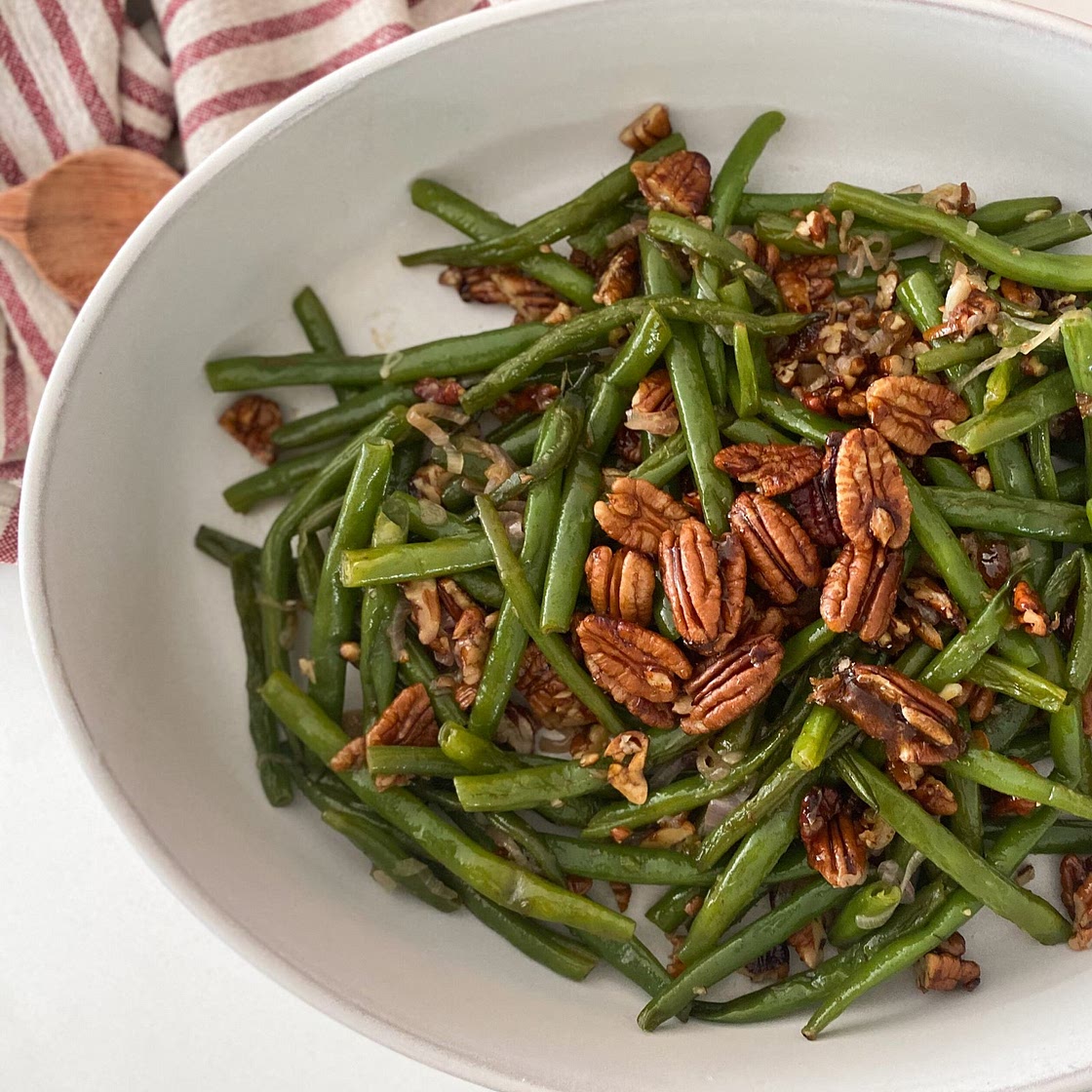 Candied Pecan Green Beans
