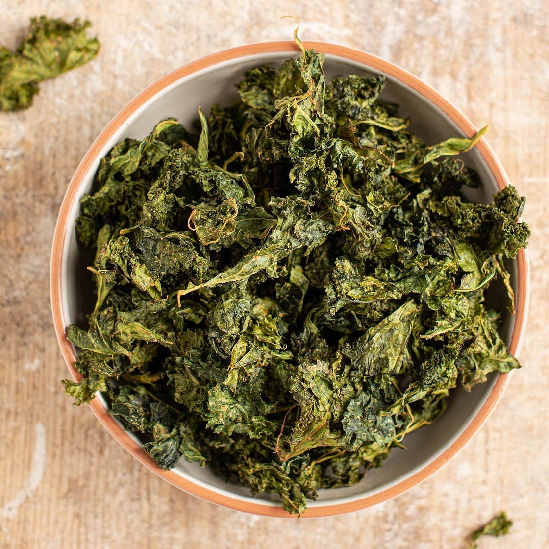 Baked Kale Chips [Gluten-Free, Oil-Free]