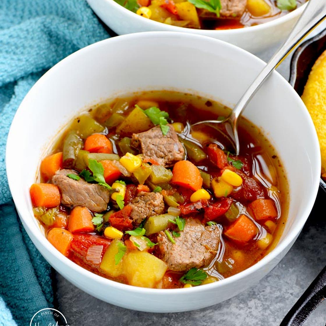Instant Pot Vegetable Beef Soup