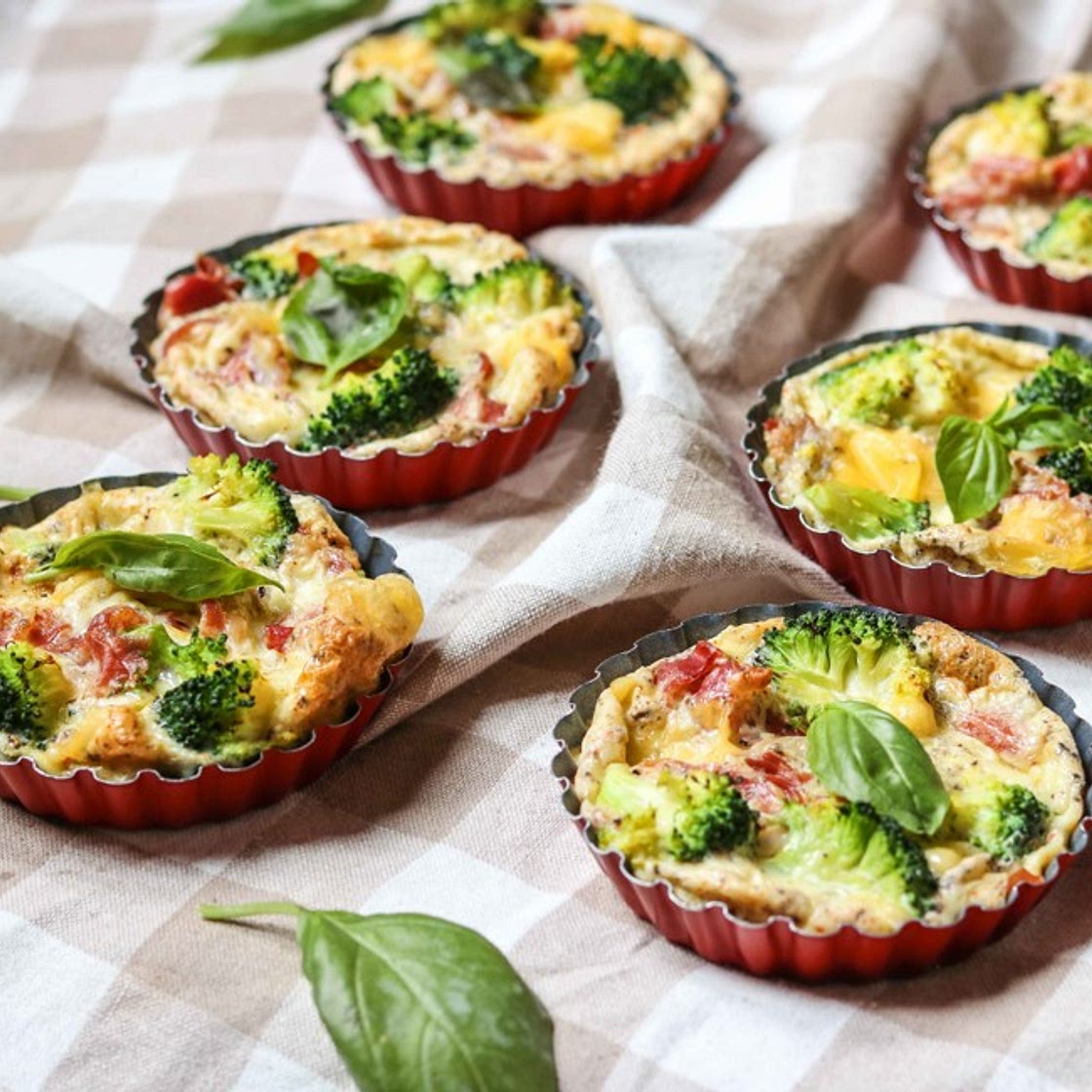 Egg Broccoli + Turkey Muffins