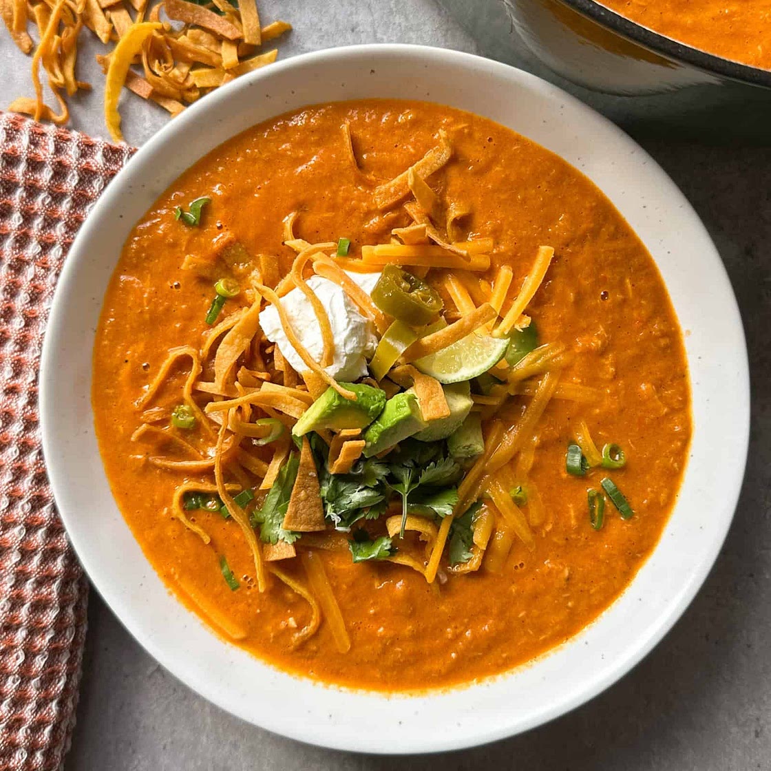 Creamy Chicken Tortilla Soup