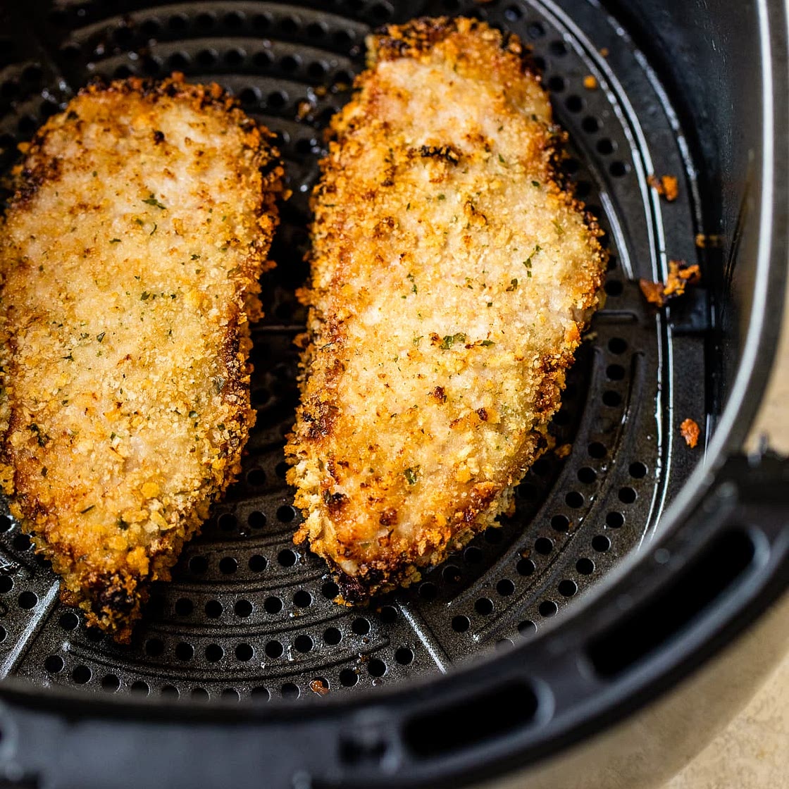 Honey-Mustard Air Fryer Pork Chops
