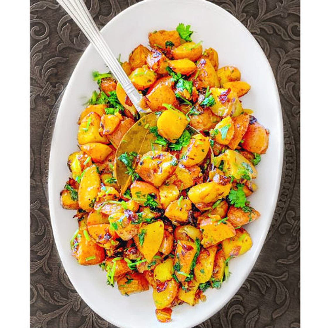 Indian Curried Potatoes (V + GF Recipe)