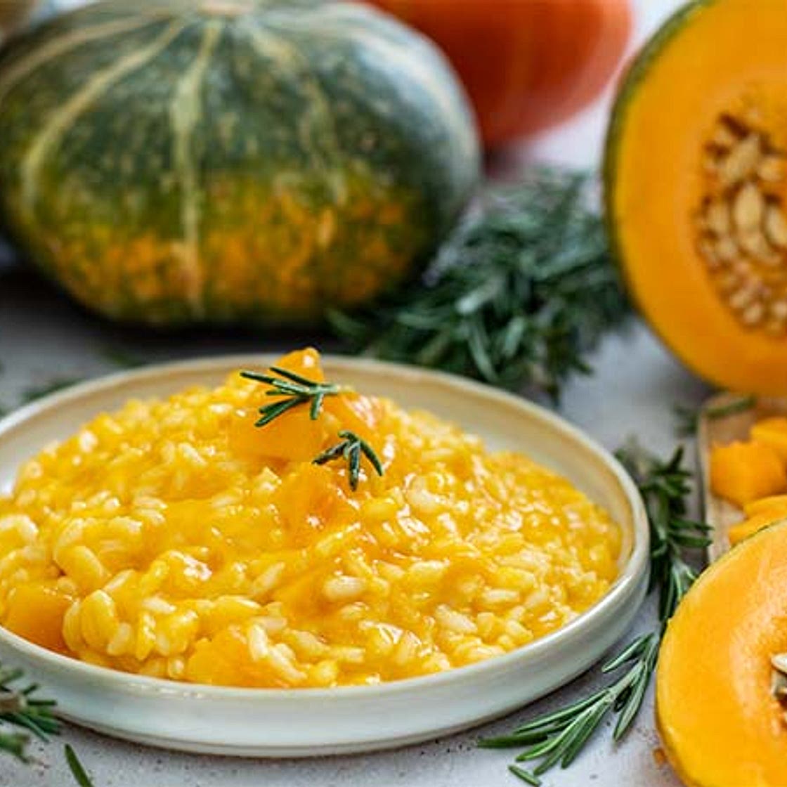 Risotto alla zucca leggero