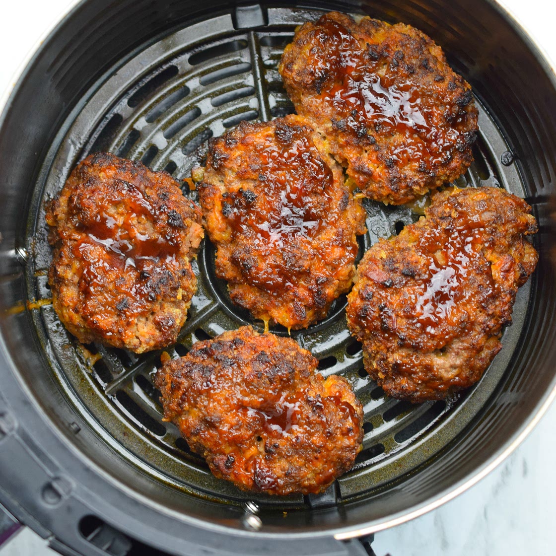 Air Fryer Loaded Mini Meatloaf