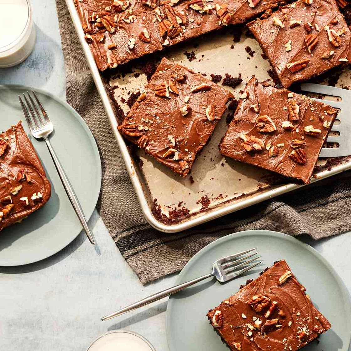 Texas Sheet Cake With Fudge Icing