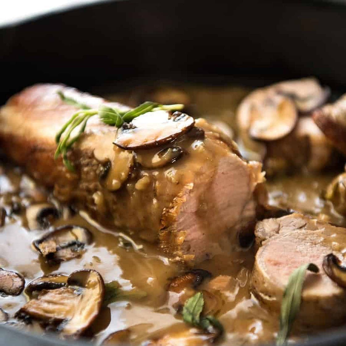 Pork Tenderloin with Creamy Marsala Sauce