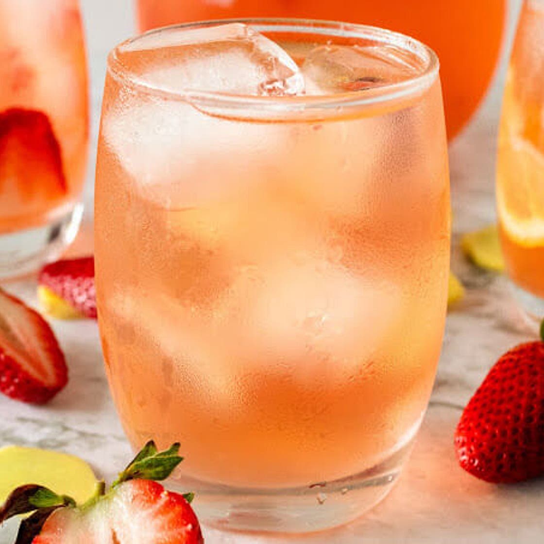Strawberry Ginger Switchel (electrolyte drink, easy ferment)