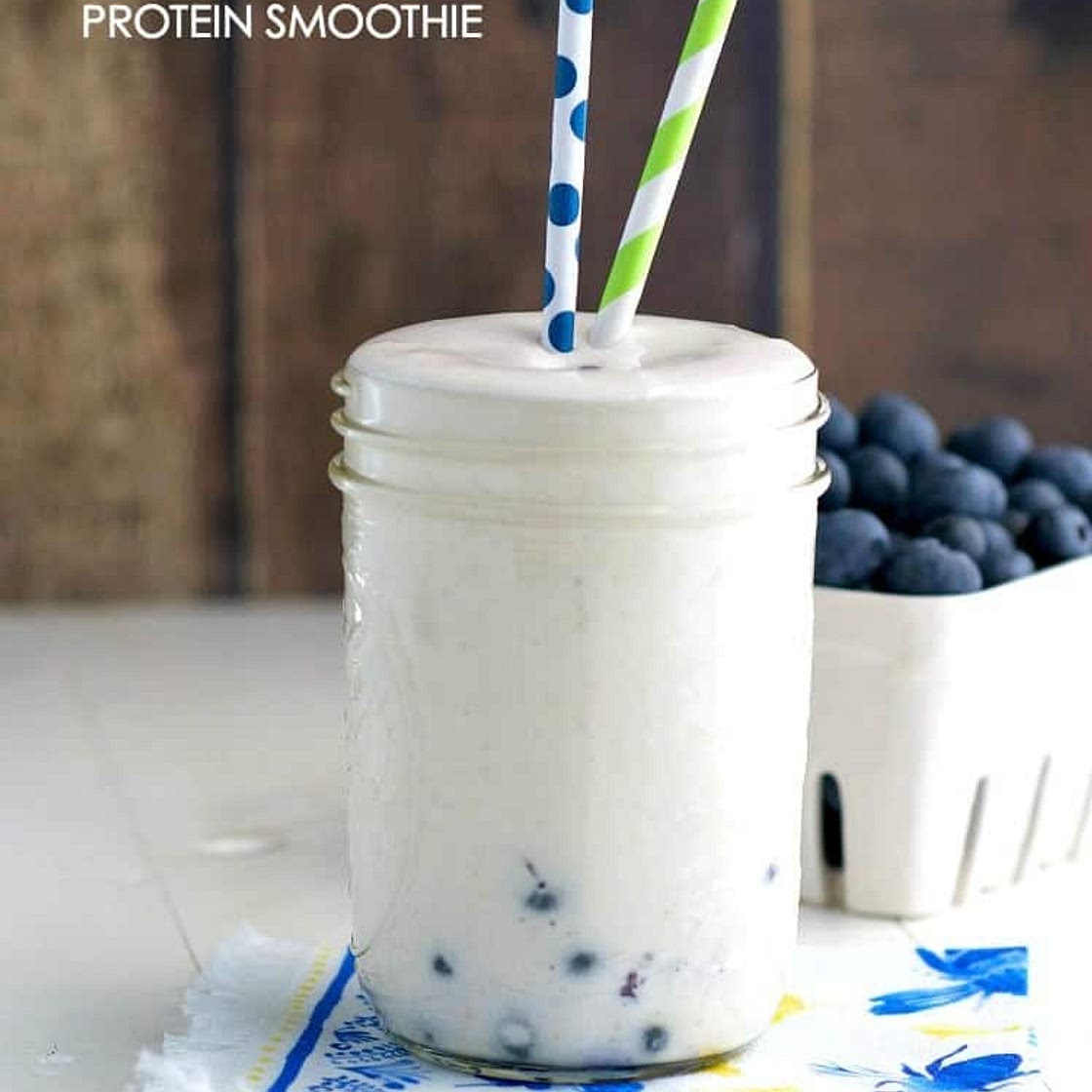 Blueberry Muffin Protein Smoothie
