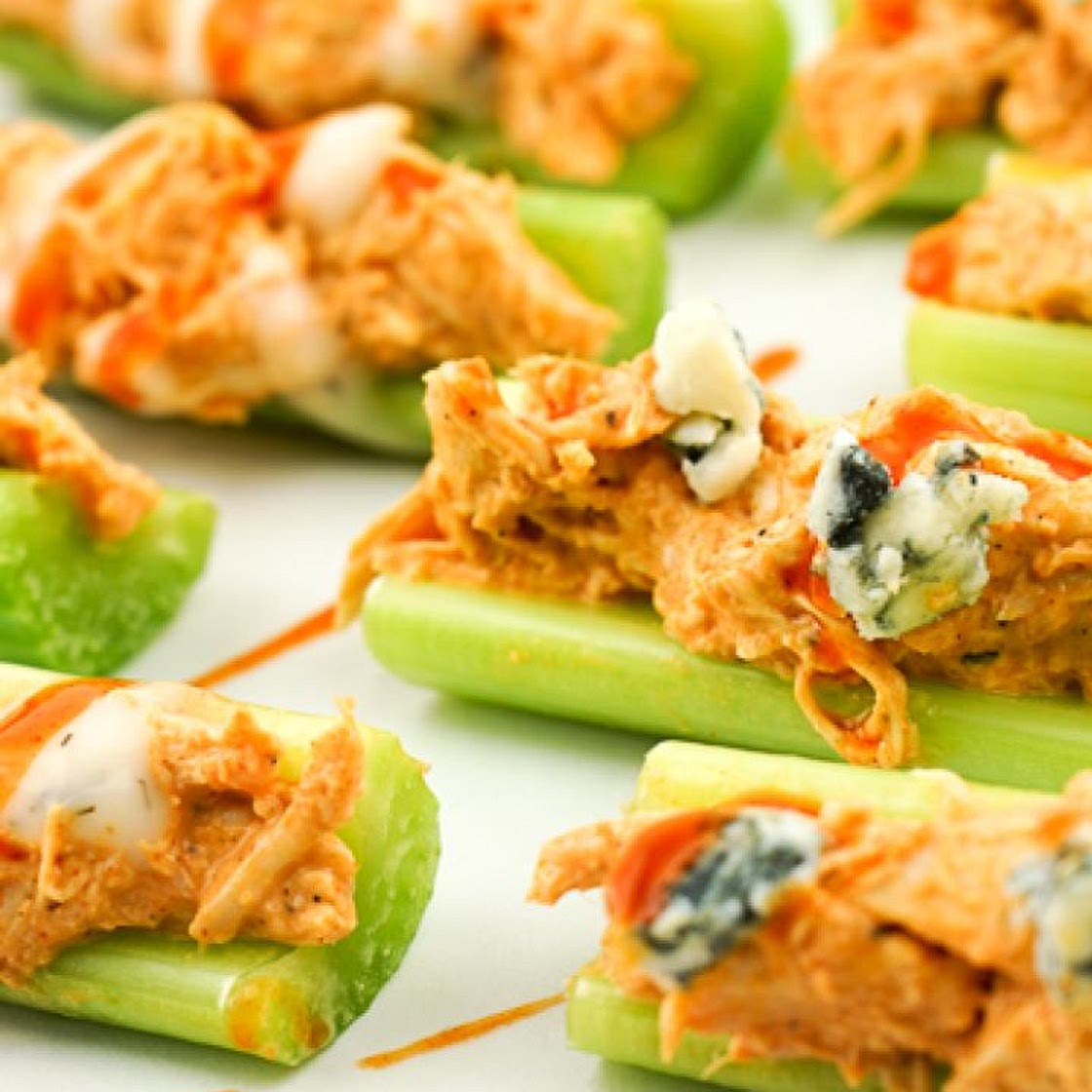 Buffalo Chicken Celery Bites