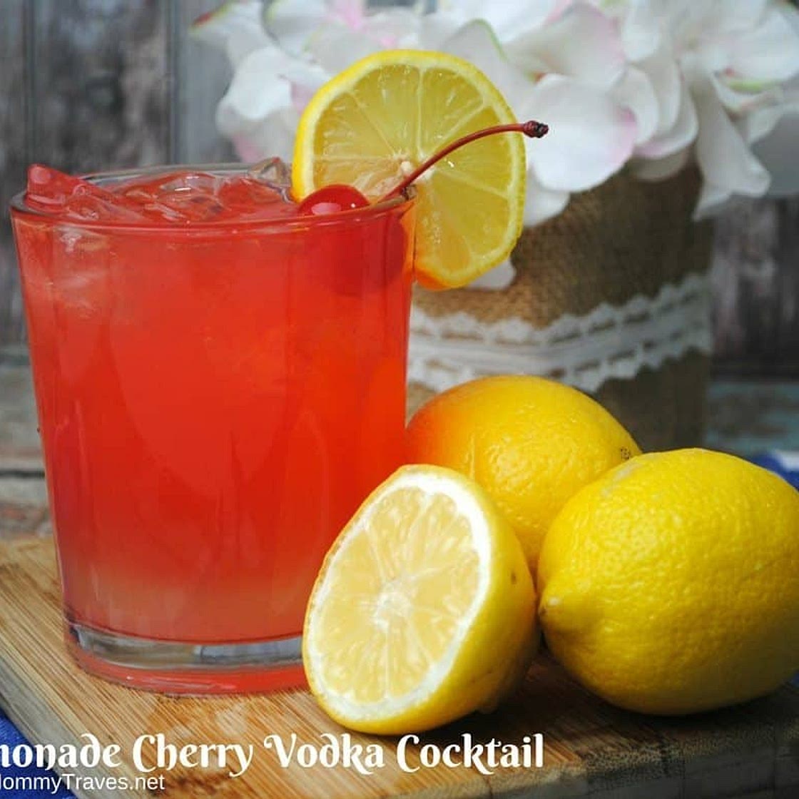 Lemonade Cherry Vodka Cocktail