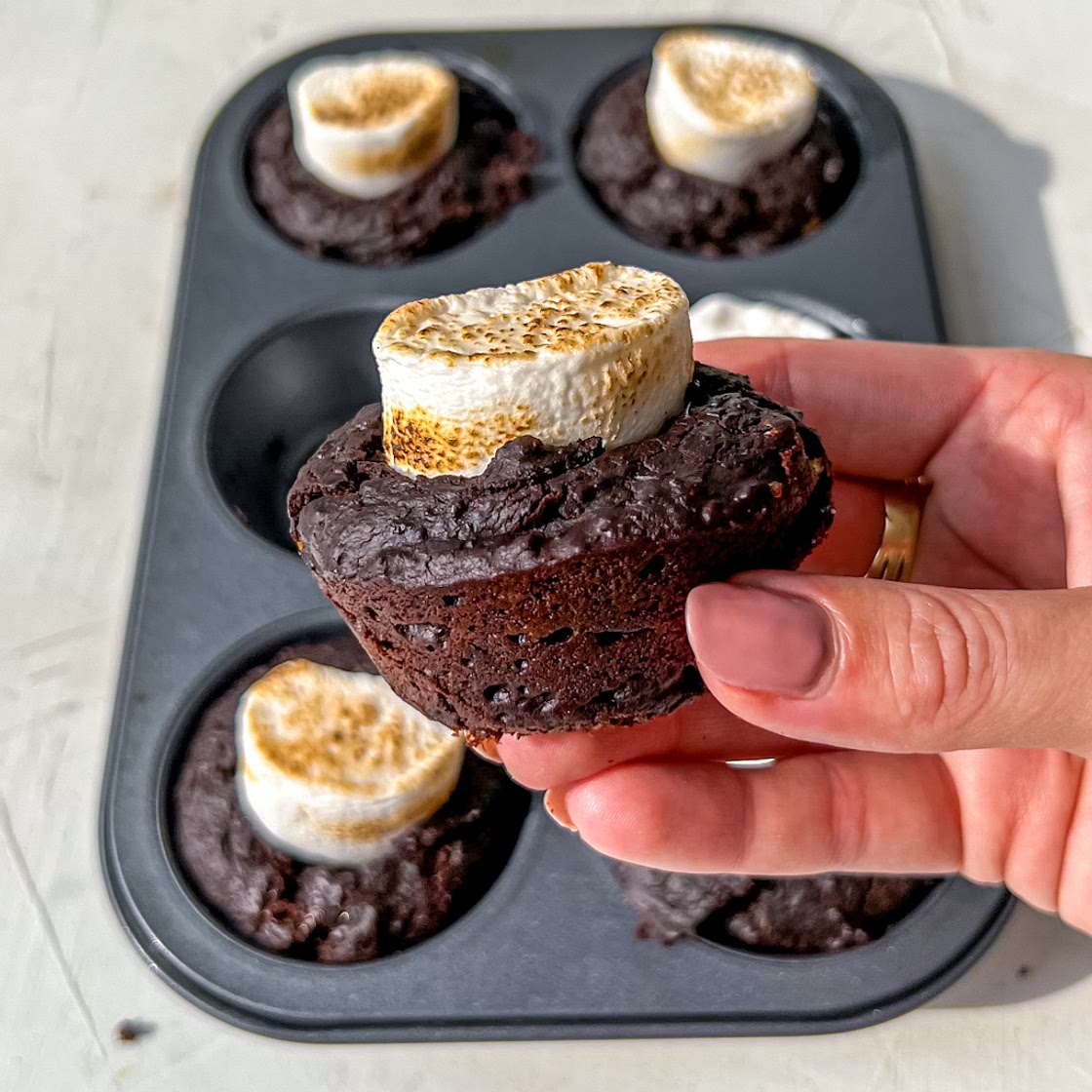 S'Mores Brownie Cups