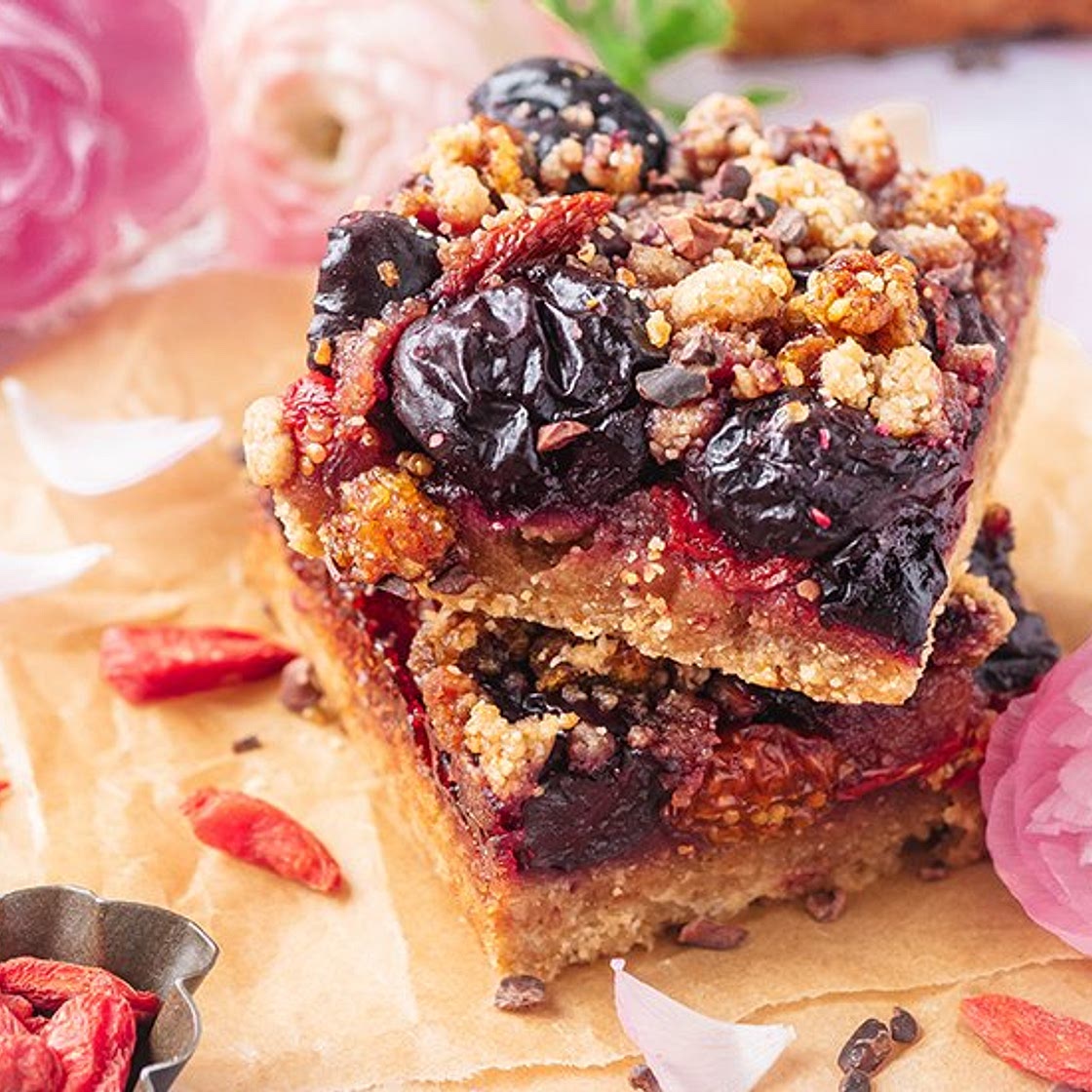 Super Berry & Cherry Squares Recipe