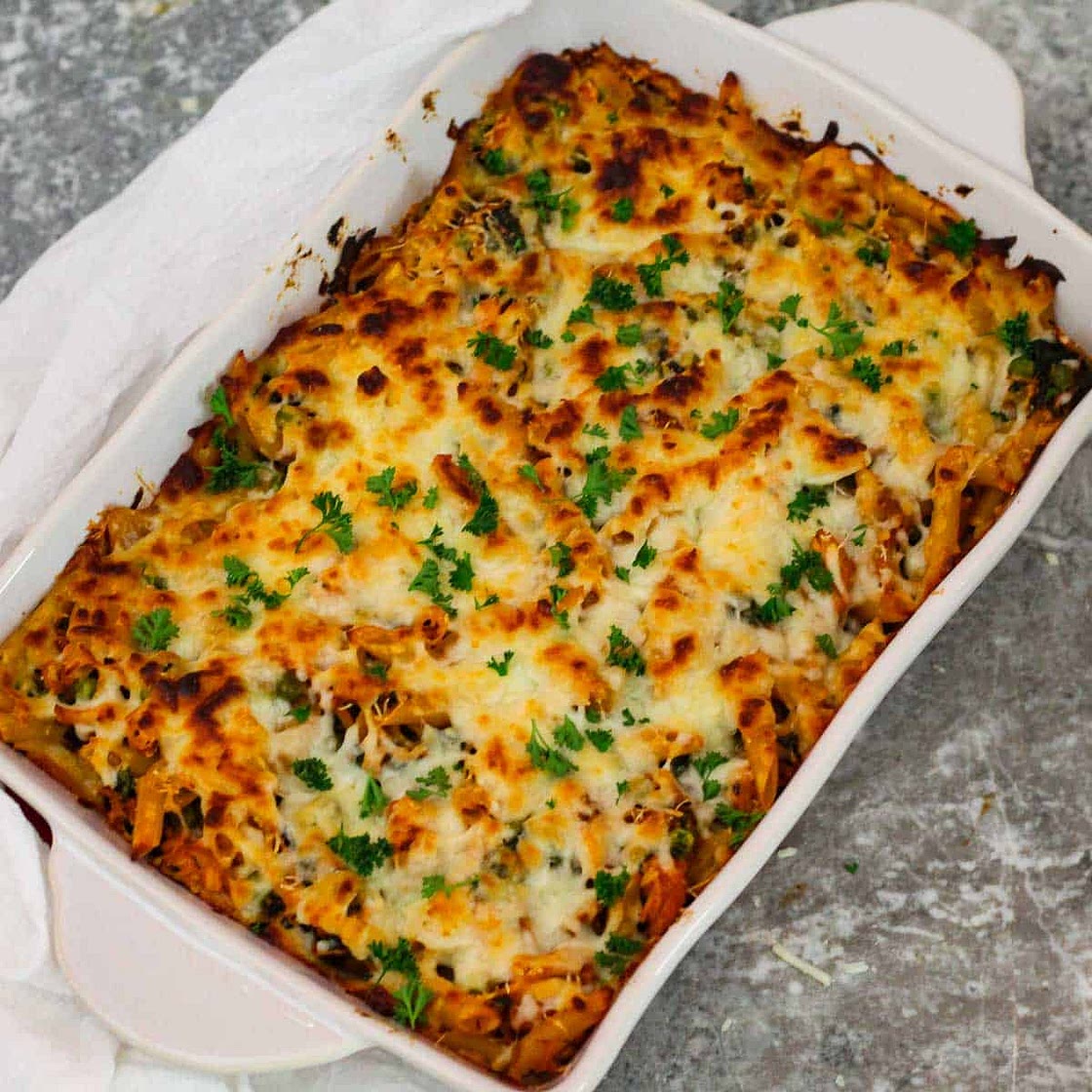 Turkey, Spinach Pasta Bake