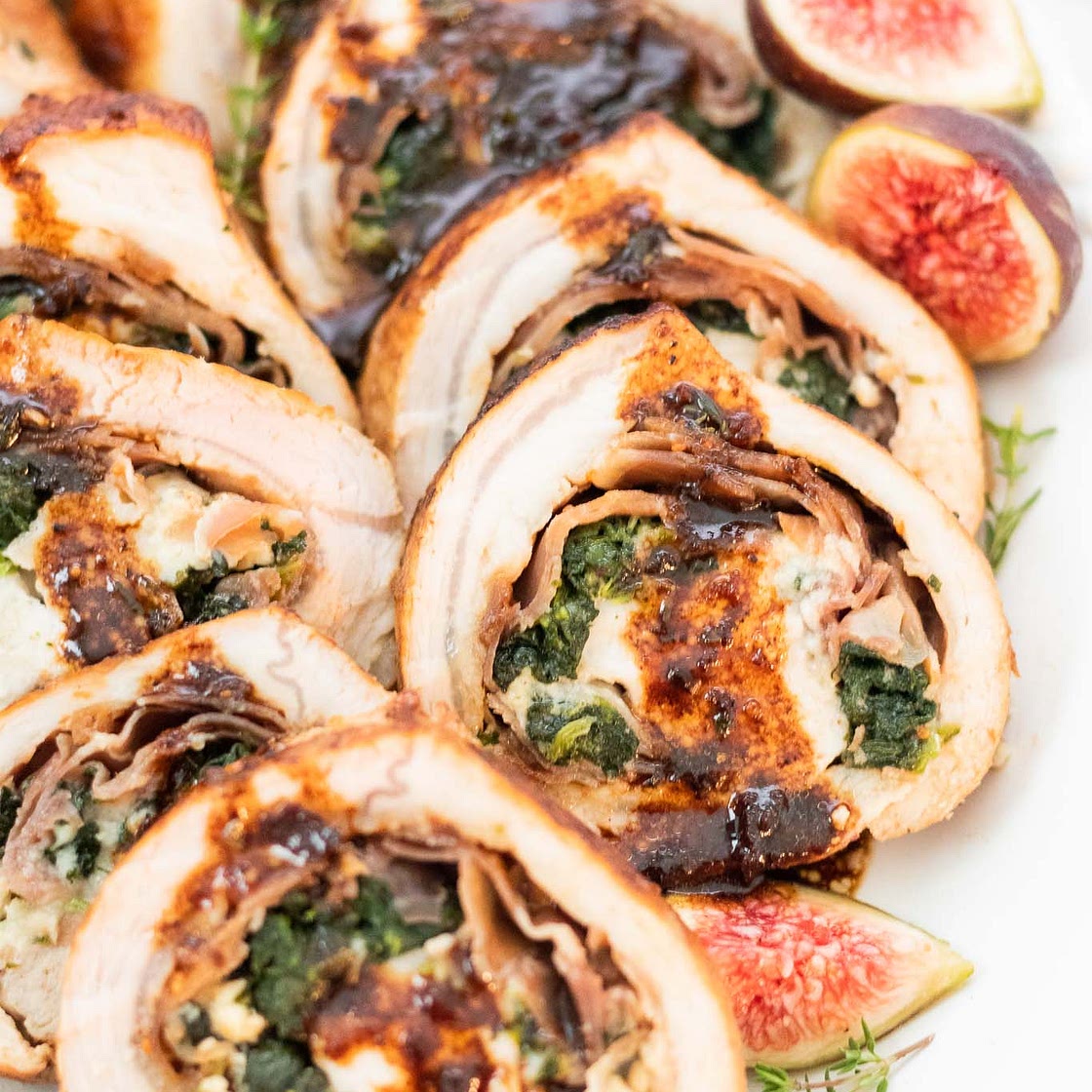 Pork Tenderloin Stuffed with Prosciutto and Fig Jam