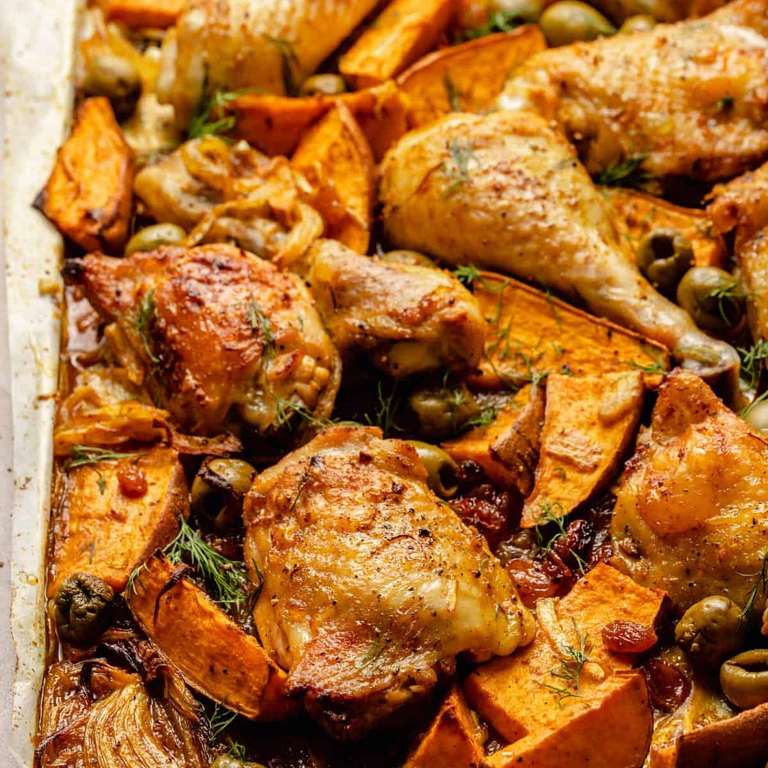 Sheet Pan Moroccan-Inspired Chicken