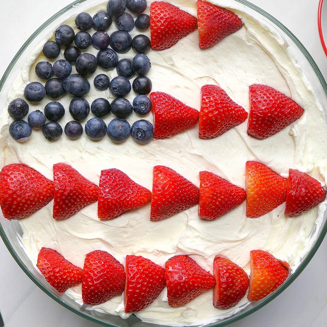 Red, White and Blue Dessert