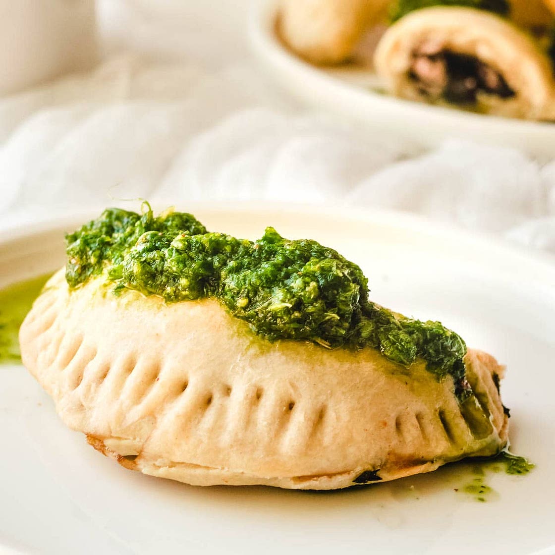 Vegan Empanadas with Chimichurri Sauce