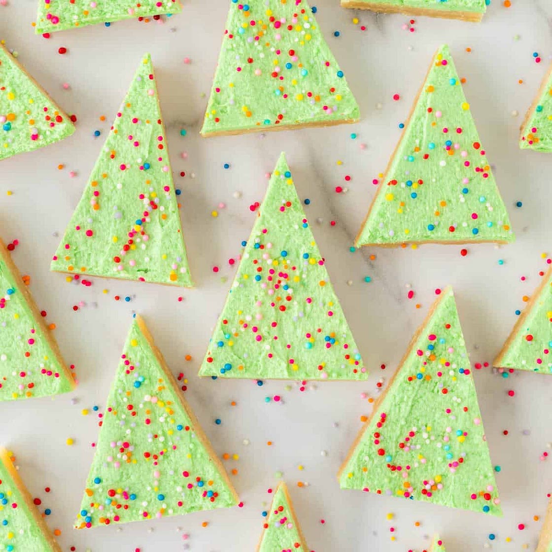 Christmas Tree Sugar Cookie Bars
