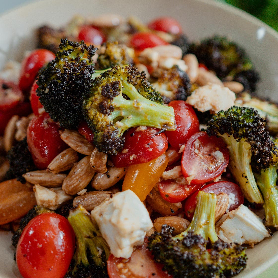 Salade tiède de brocoli