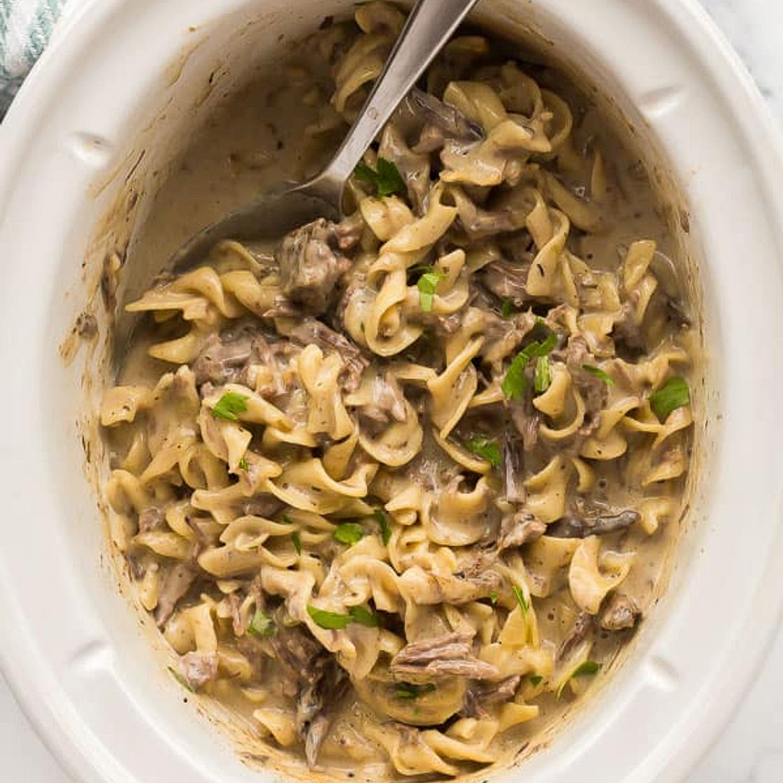 Crock Pot Beef and Noodles